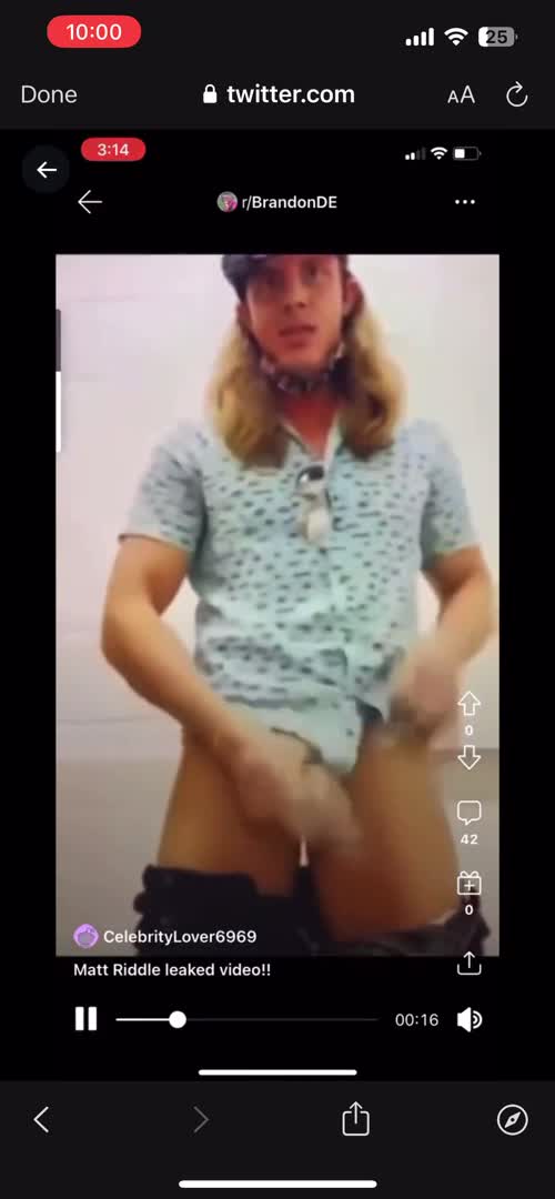 Matt Riddle Jerking Nude from Reddit videos 