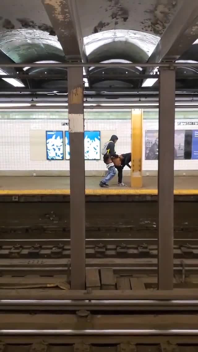 fucking at the new york train station