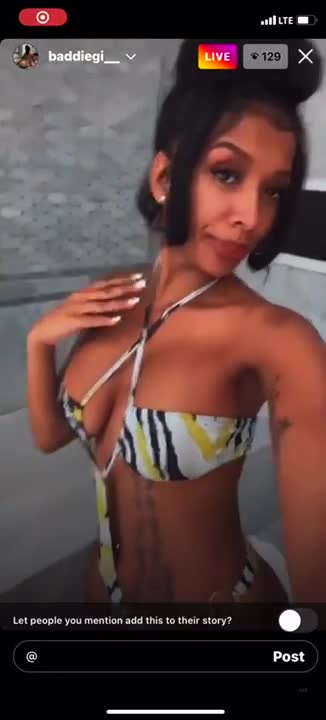 Baddiegi big boobs on instagram live