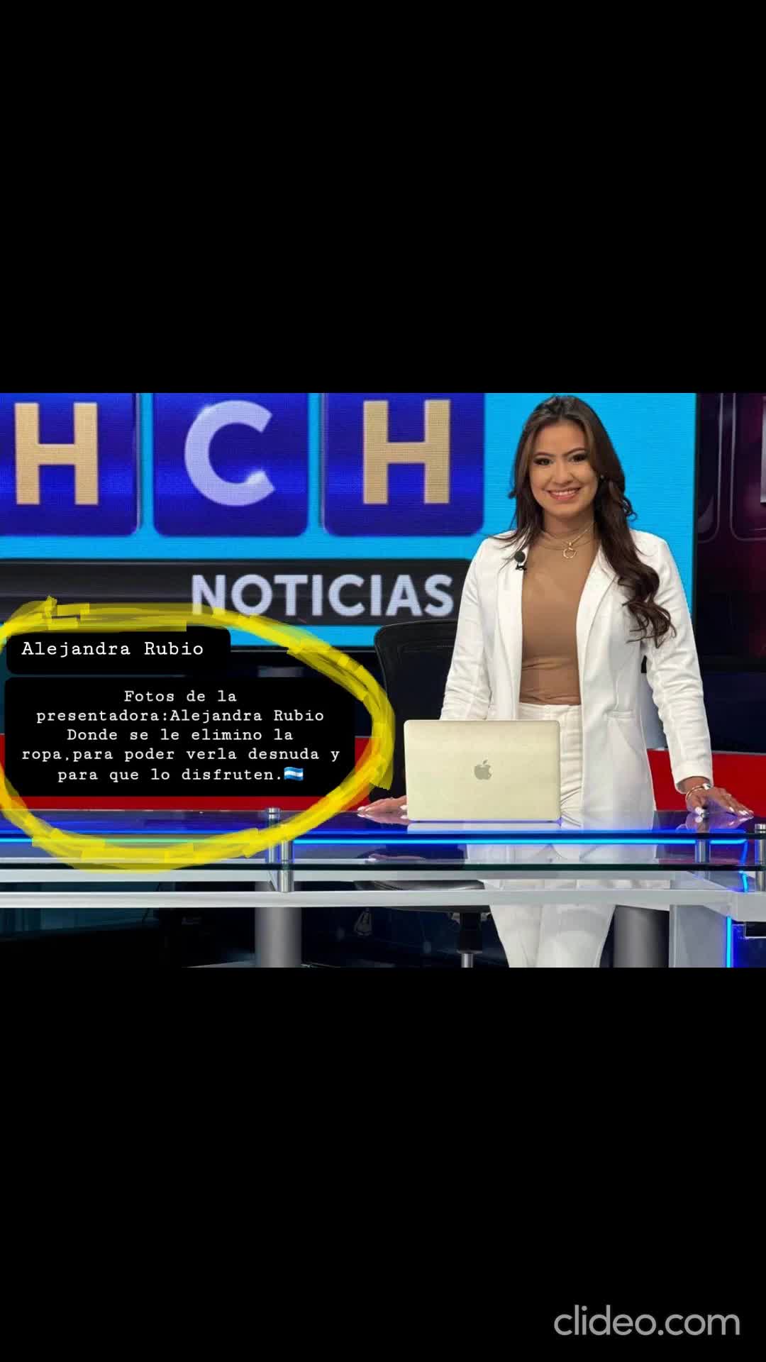 Presentadora Hondureña Alejandra Rubio.