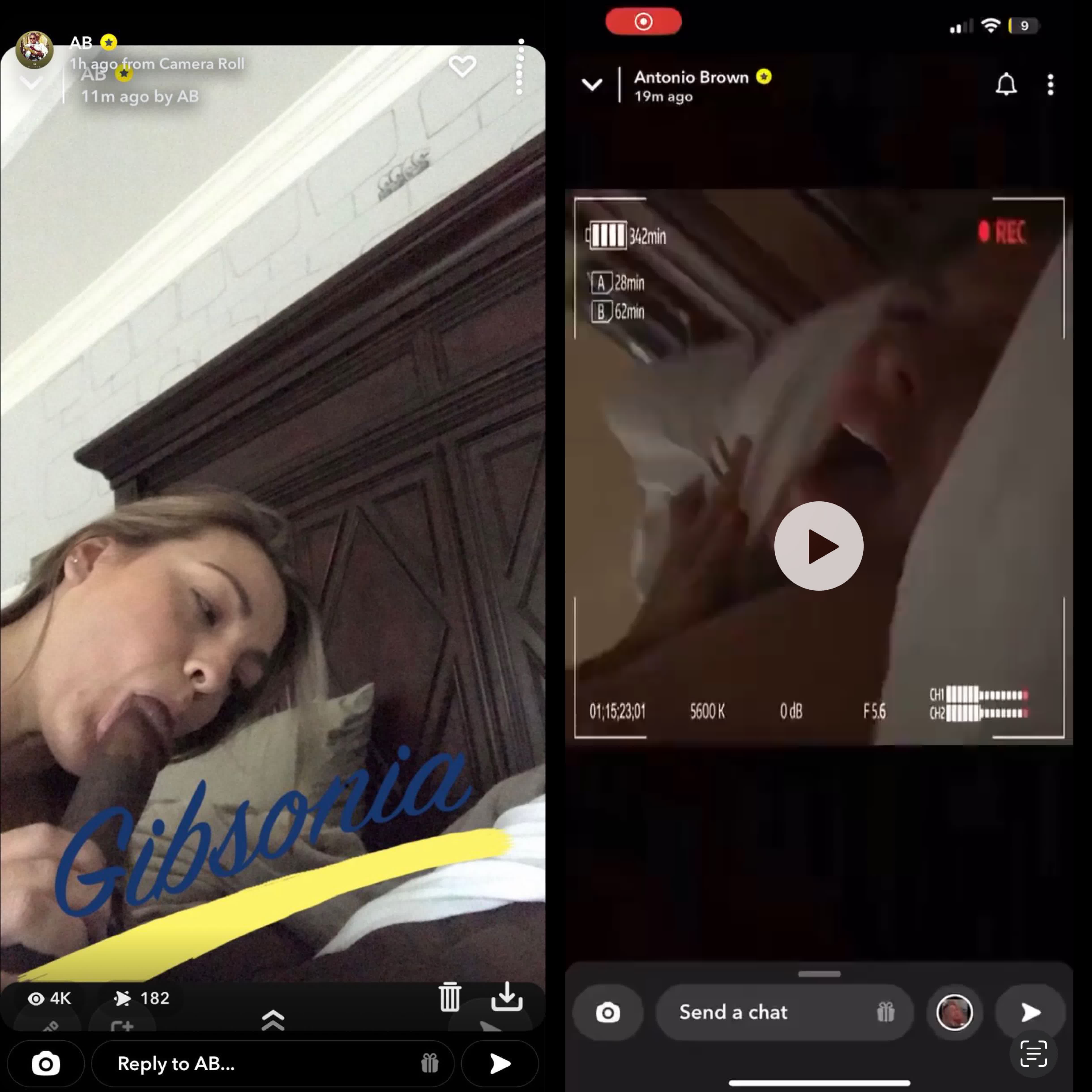 Antonio Brown snapchat video leak